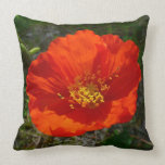 Alaskan Red Poppy Pillow