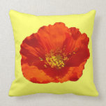 Alaskan Red Poppy Pillow