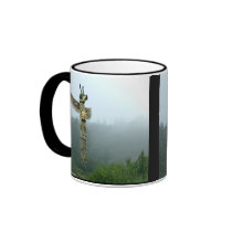 Alaskan Totem Rising in the Mist mug