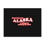 Alaskan village idiot post card