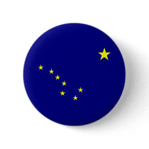 Alaska's Flag Pinback Button