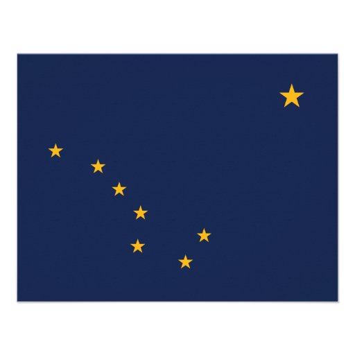 Alaska's Flag Personalized Invitation