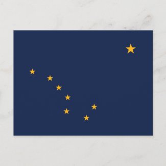 Alaska's Flag postcard