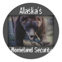 Alaska's Homeland Security Round Stickers