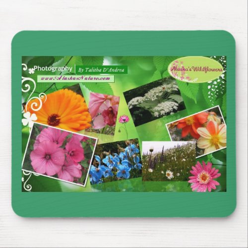 Alaska's Wildflowers Mouse Pad mousepad
