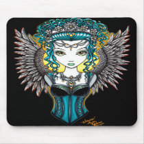 "Alaura" Gothic Guardian Angel mousepad