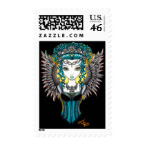 "Alaura" Gothic Guardian Angel Postage
