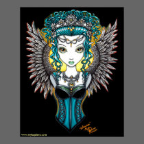 "Alaura" Gothic Guardian Angel Posters posters
