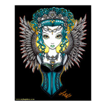 "Alaura" Gothic Guardian Angel Posters posters