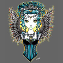 "Alaura" Gothic Guardian Angel Shirt