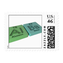 Alba as Aluminium Al and Barium Ba Postage