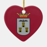 Albacete, Spain flag Christmas Tree Ornaments