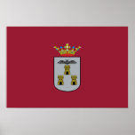 Albacete, Spain flag Poster