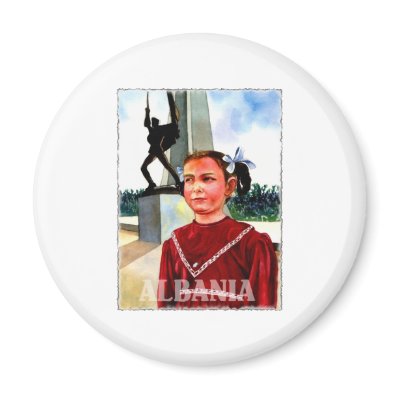 Albania Art Fridge Magnets by teyes143