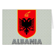Albania Coat of Arms Greeting Cards