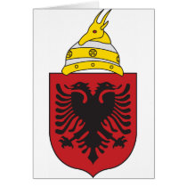 Albania Coat Of Arms Greeting Card
