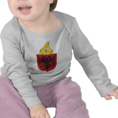 Albania Coat Of Arms Tshirts by teyes143