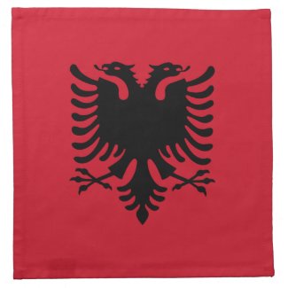 Albania Flag American MoJo Napkin