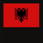Albania Flag Map Spaghetti Top