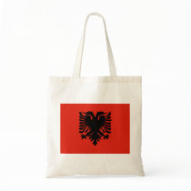 Albania Flag Canvas Bags