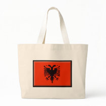 Albania Flag Canvas Bag