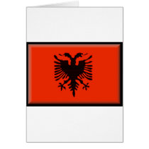 Albania Flag Card