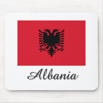 Albania Flag Design mousepads
