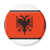 Albania Flag Refrigerator Magnet