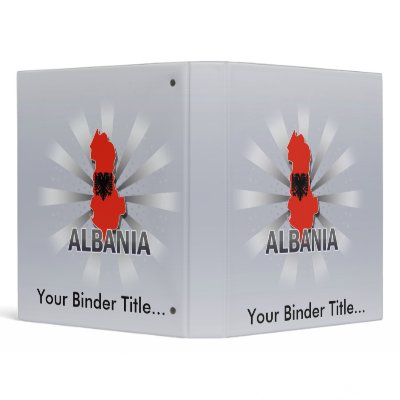 Albania Flag Map 2.0 Binder by representmycountry