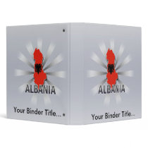 Albania Flag Map 2.0 Binder