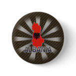 Albania Flag Map 2.0 Pinback Button