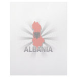 Albania Flag Map 2.0 Letterhead Template