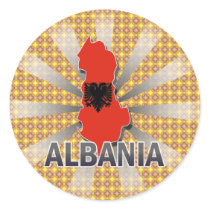 Albania Flag Map 2.0 Stickers
