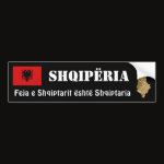 Albania Flag Map Text Bumper Sticker