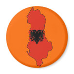 Albania flag map refrigerator magnets