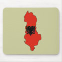 Albania flag map mousepads
