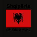 Albania Flag Map Text Ladies Baby Doll