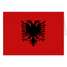 Albania Flag Notecard