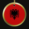 Albania Round Flag Ornament