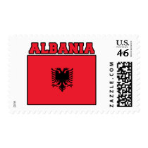 Albania Flag Stamp