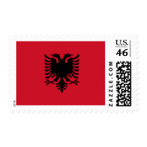 Albania Flag Postage Stamps