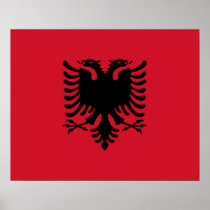 Albania Flag Poster