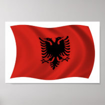 Albania Flag Poster Print