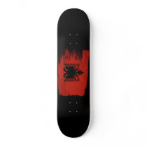 Albania Flag Skateboard Deck