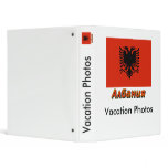 Albania Flag with name in Russian binders