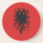 Albania Gnarly Flag coasters