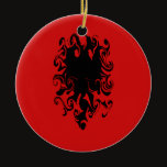 Albania Gnarly Flag ornaments