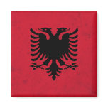 Albania Grunge Flag Fridge Magnets
