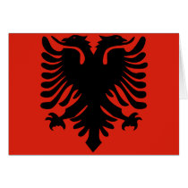 Albania High quality Flag Greeting Card