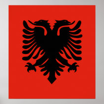 Albania High quality Flag Poster